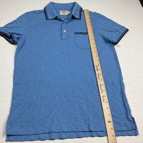 Brooks Brothers Mens Cotton Polo Shirt Blue Short Sleeve Casual Button Up Medium - Picture 5 of 11